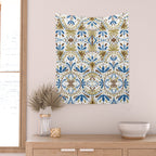Whimsical Botanical Tile Wall Tapestry Gallery Image 2