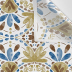 Whimsical Botanical Tile Wall Tapestry Gallery Image 3