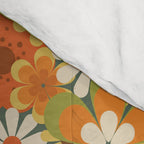 70's Retro Flowers Print Comforter Gallery Image 4
