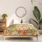 70's Retro Flowers Print Comforter Gallery Image 3
