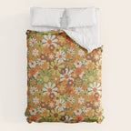 70's Retro Flowers Print Comforter Gallery Image 6