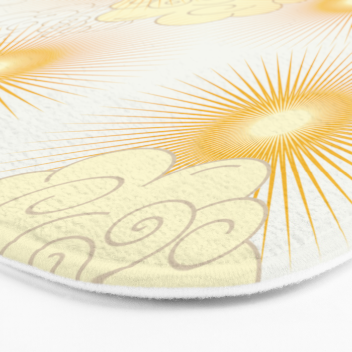 Feel the Cosmic summer heat Bath Mat Gallery Image 3