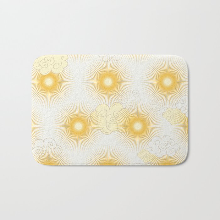 Feel the Cosmic summer heat Bath Mat Gallery Image 1