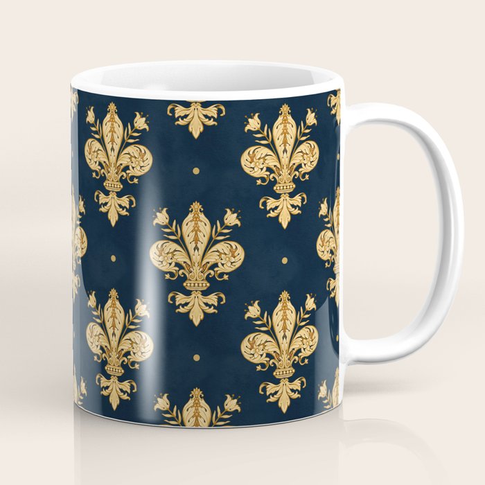 Royal Navy Fleur De Lis Coffee Mug Gallery Image 1
