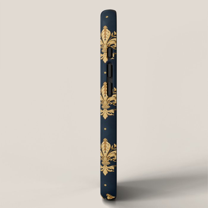 Royal Navy Fleur De Lis iPhone Case Gallery Image 2