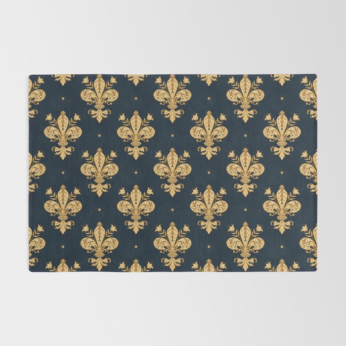 Royal Navy Fleur De Lis Rug Gallery Image 2