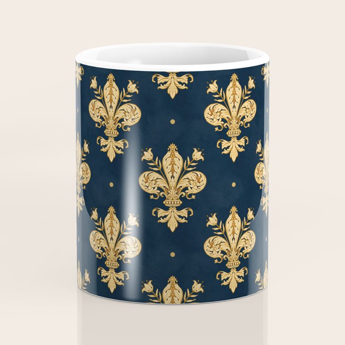 Royal Navy Fleur De Lis Coffee Mug Gallery Image 4