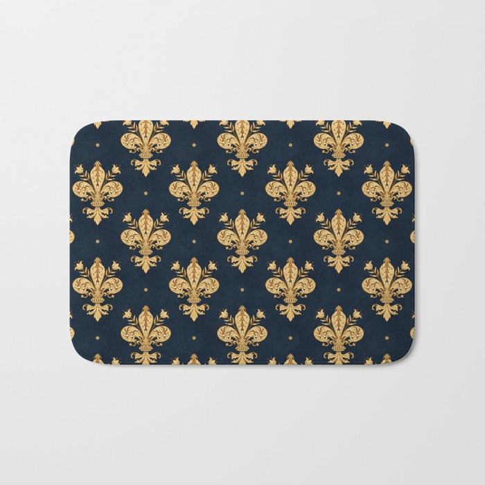 Royal Navy Fleur De Lis Bath Mat Gallery Image 1