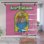Vintage style Ice Cream Wall Mural Gallery Image 1