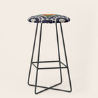 Oranges talavera tile abstract pattern modern decoration Stool Gallery Image 1