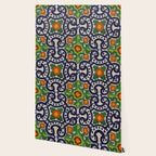 Oranges talavera tile abstract pattern modern decoration Wallpaper Gallery Image 2
