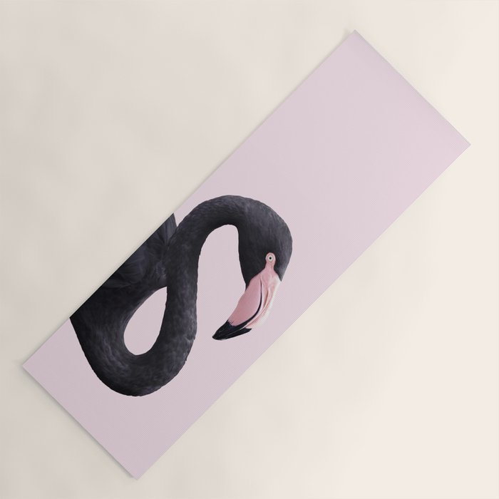 BLACK FLAMINGO Yoga Mat Gallery Image 1