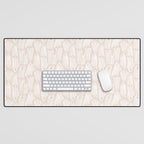 Gossamer Ghosts - blush neutral  Desk Mat Gallery Image 1