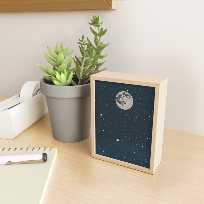 The Moon And The Stars Mini Art Print Gallery Image 2