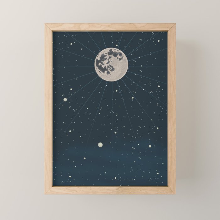 The Moon And The Stars Mini Art Print Gallery Image 1