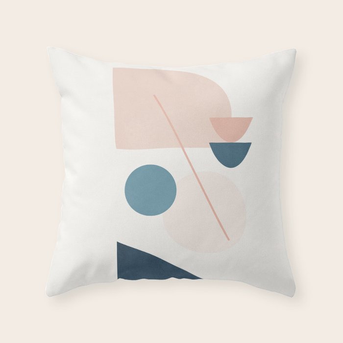 Abstract Minimal Shapes 32 Throw Pillow Gallery Image 1