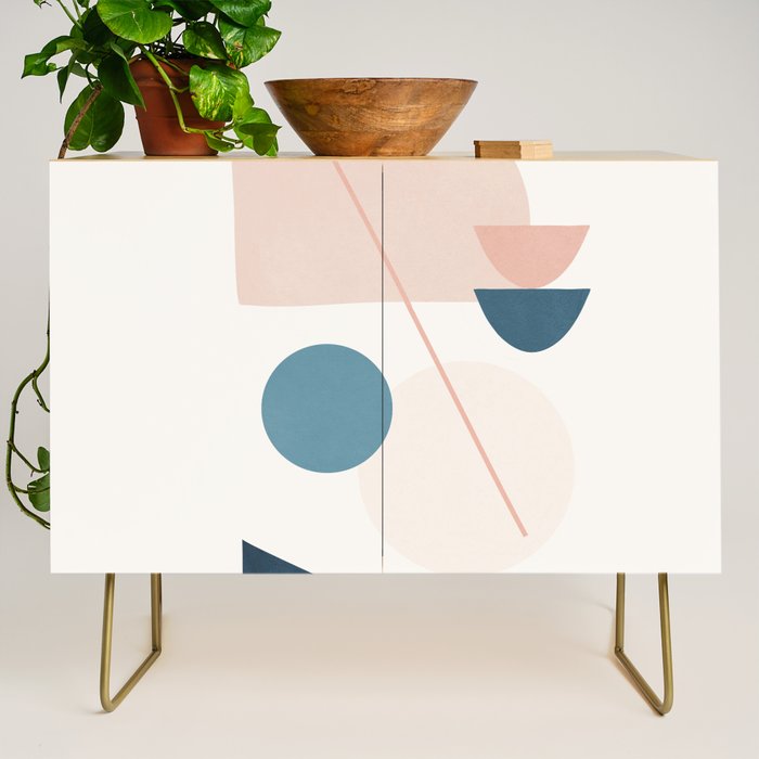 Abstract Minimal Shapes 32 Credenza Gallery Image 1