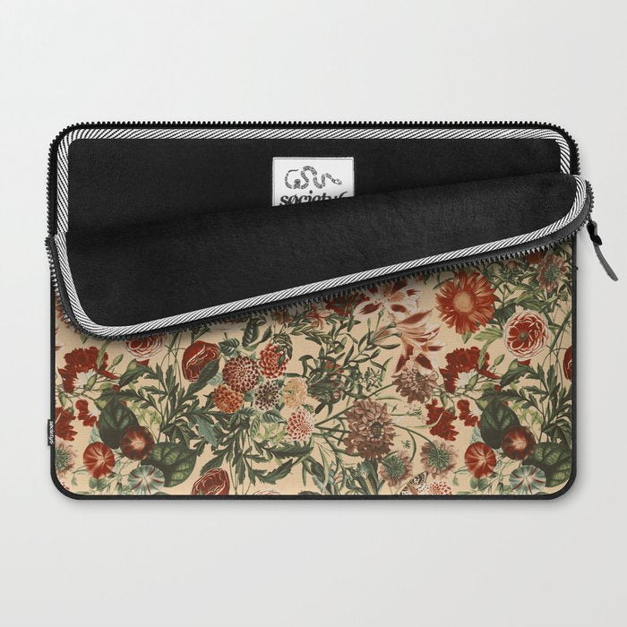Vintage Flower Garden Laptop Sleeve Gallery Image 2