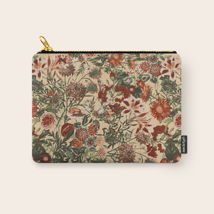 Vintage Flower Garden Carry All Pouch Gallery Image 1