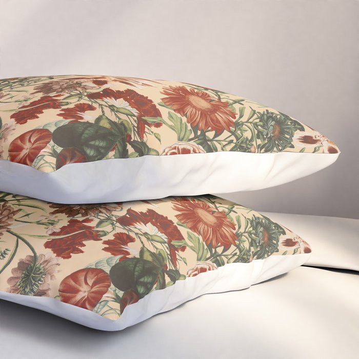 Vintage Flower Garden Pillow Sham Gallery Image 3