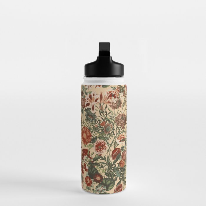 Vintage Flower Garden Water Bottle Gallery Image 3
