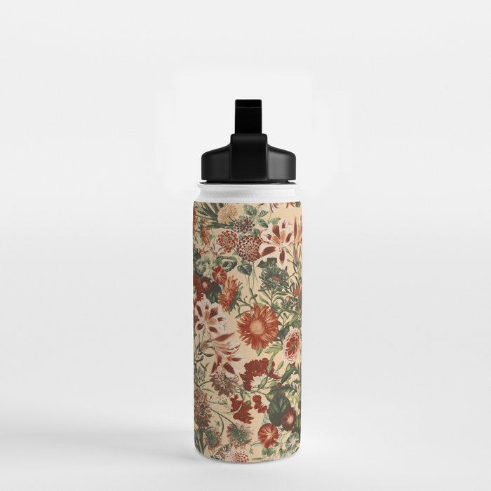 Vintage Flower Garden Water Bottle Gallery Image 2