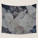 Be a Light in the Darkness x modern botanical hydrangea flower photograph Wall Tapestry Gallery Image 4