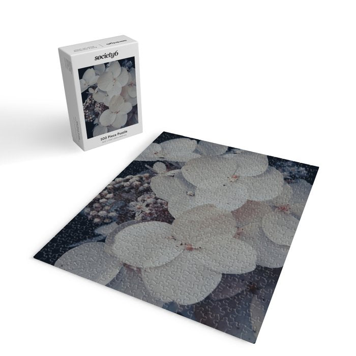 Be a Light in the Darkness x modern botanical hydrangea flower photograph Jigsaw Puzzle Gallery Image 2