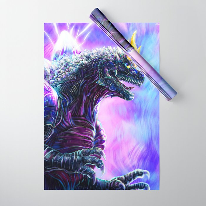 SpaceGodzilla Wrapping Paper Gallery Image 1