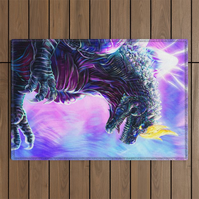 SpaceGodzilla Outdoor Rug Gallery Image 1
