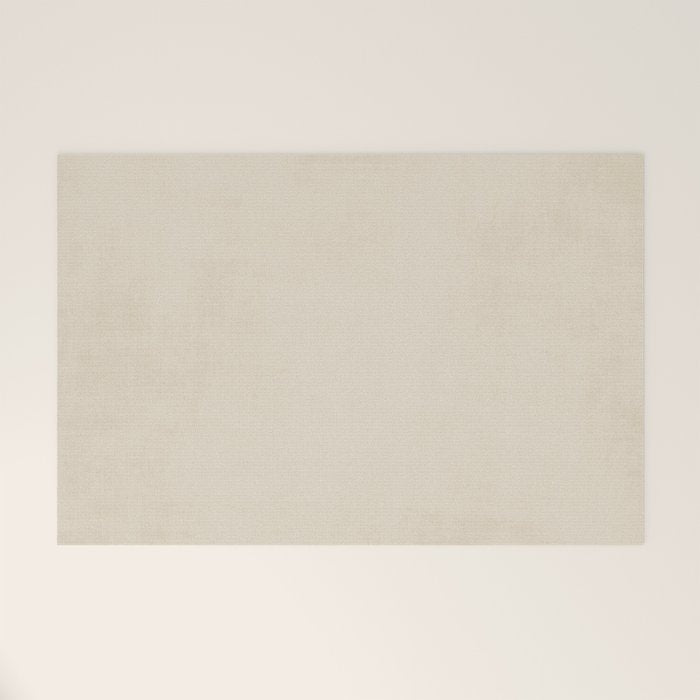 Teal Cream Minimalist Artwork Welcome Mat Gallery Image 1