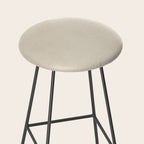 Teal Cream Minimalist Artwork Stool Gallery Image 2