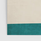Teal Cream Minimalist Artwork Poster Gallery Image 3