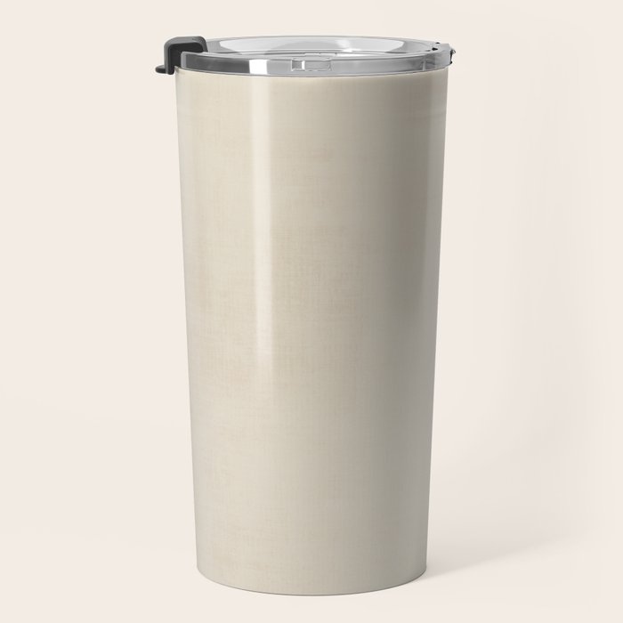 Teal Cream Minimalist Artwork Travel Mug Gallery Image 3
