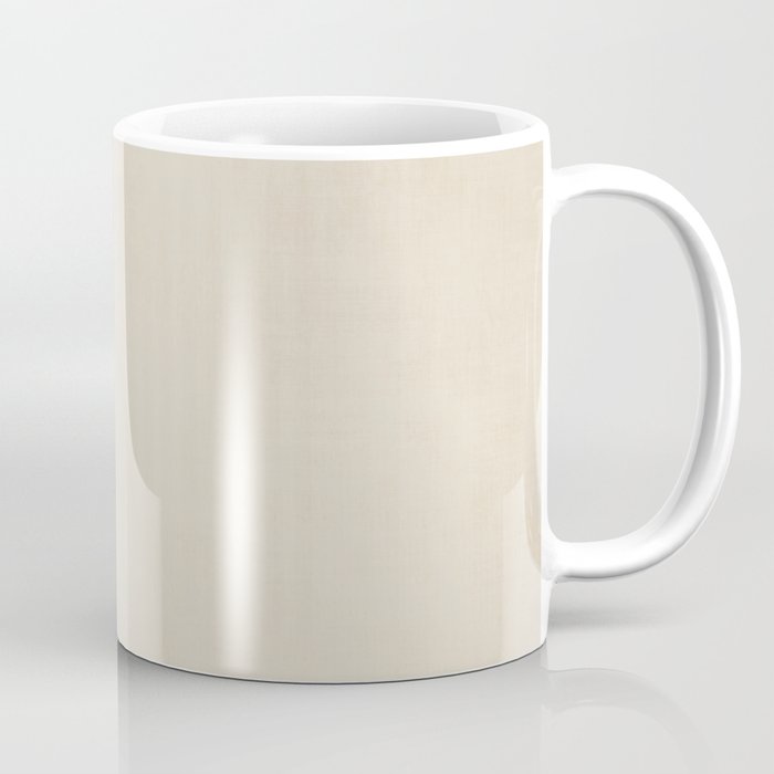 Teal Cream Minimalist Artwork Coffee Mug Gallery Image 1