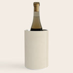 Teal Cream Minimalist Artwork Wine Chiller Gallery Image 1