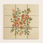 Freya Flowers Wood Wall Art Gallery Image 1