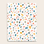 Terrazzo, Abstract Quirky Shapes Bohemian Modern Pattern Confetti Celebration Random Colorful Shapes Notebook Gallery Image 4