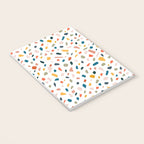 Terrazzo, Abstract Quirky Shapes Bohemian Modern Pattern Confetti Celebration Random Colorful Shapes Notebook Gallery Image 3