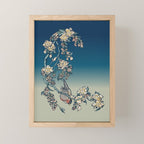 Bullfinch and Pug Cherry Mini Art Print Gallery Image 1