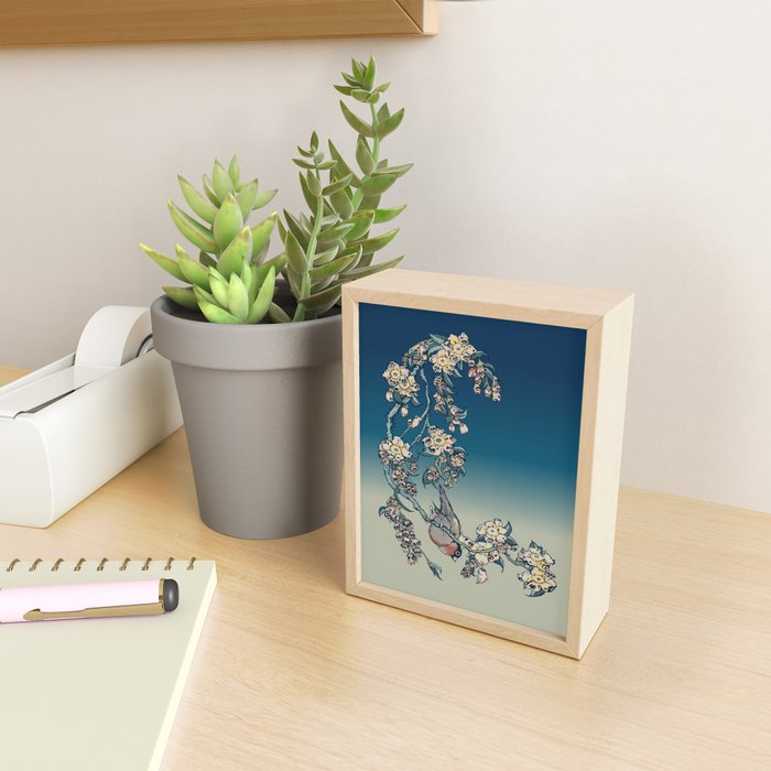 Bullfinch and Pug Cherry Mini Art Print Gallery Image 2