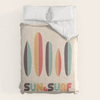Sun & Surf Surfboards - Retro Rainbow Comforter Gallery Image 6