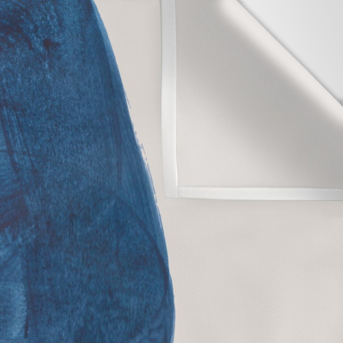 'Twins' Minimalist Modern Mid Century Colorful Navy Blue Tan Shapes by Ejaaz Haniff Wall Tapestry Gallery Image 3
