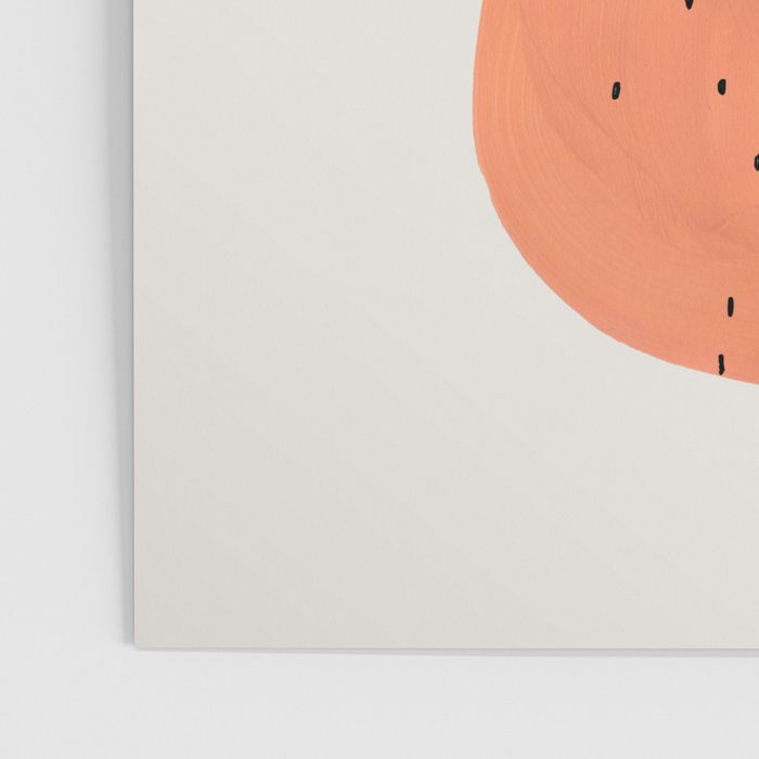 'Twins' Minimalist Modern Mid Century Colorful Navy Blue Tan Shapes by Ejaaz Haniff Poster Gallery Image 3