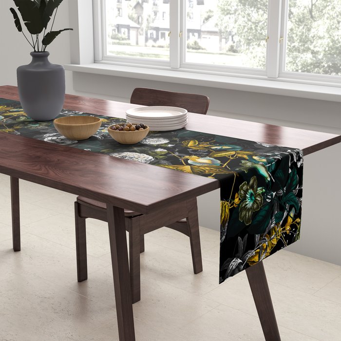EXOTIC GARDEN - NIGHT Table Runner Gallery Image 2