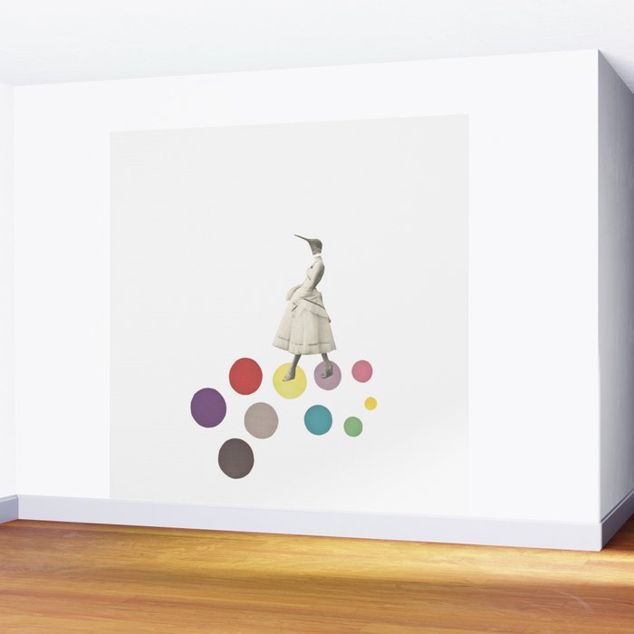 Bird Lady Wall Mural Gallery Image 2