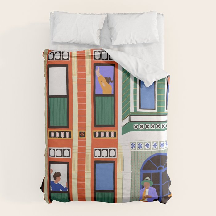 house of jazz  Duvet Cover Gallery Image 1