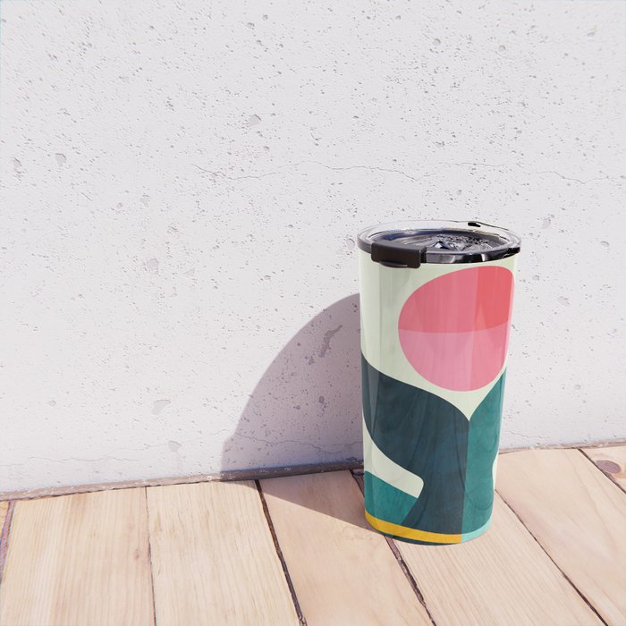 mid century whale sun sea Travel Mug Gallery Image 4