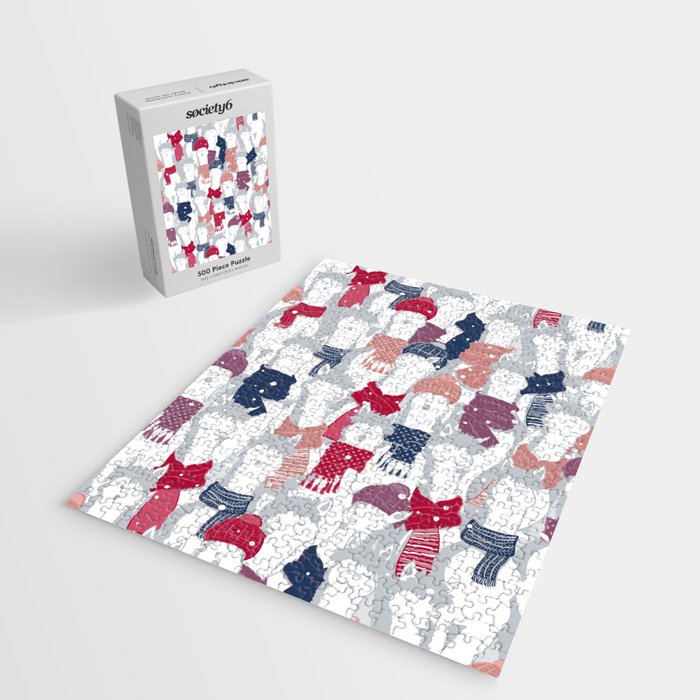 Happy llamas Christmas Choir III Jigsaw Puzzle Gallery Image 2