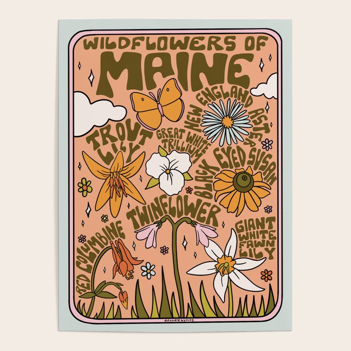 Maine Wildflowers Poster Gallery Image 4